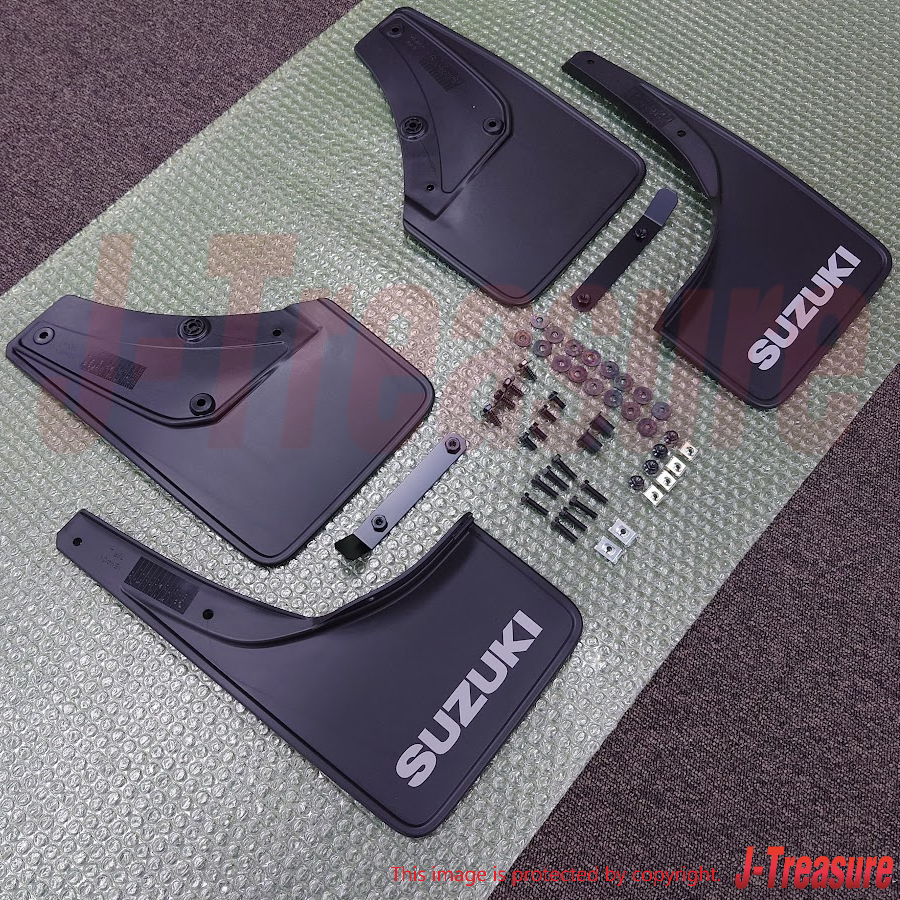 SUZUKI JIMNY SIERRA JB74W Genuin Mud Flap Black 4 Sheets Set 72201-78R00-BK1 OEM