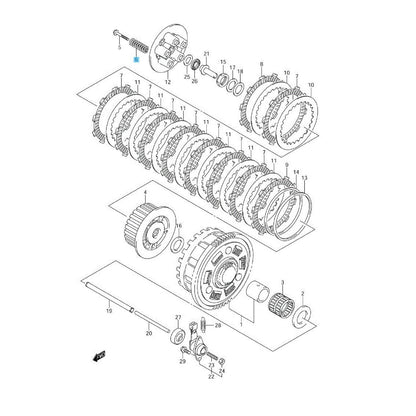 SUZUKI GSX-R750 2004-2005 Genuine Clutch Spring 21413-35F10 x5 Set OEM
