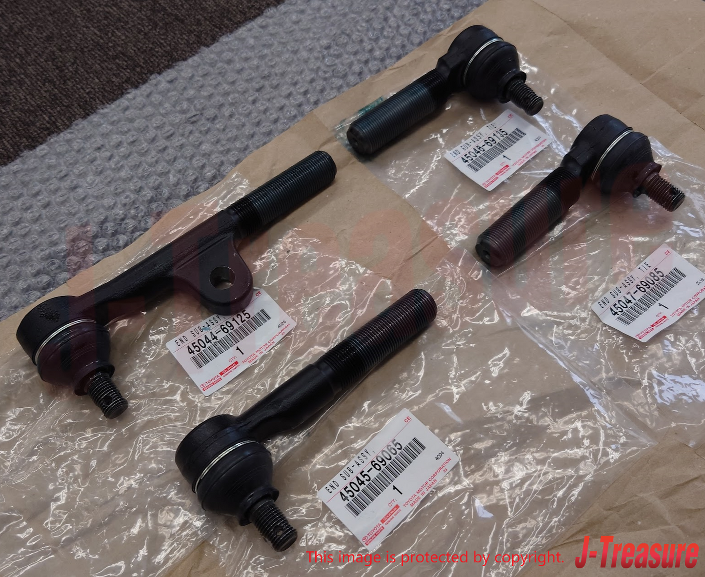 TOYOTA LAND CRUISER FZJ80 91-97 LX450 96-97 Genuine Tie Rod End 4Set OEM LHD