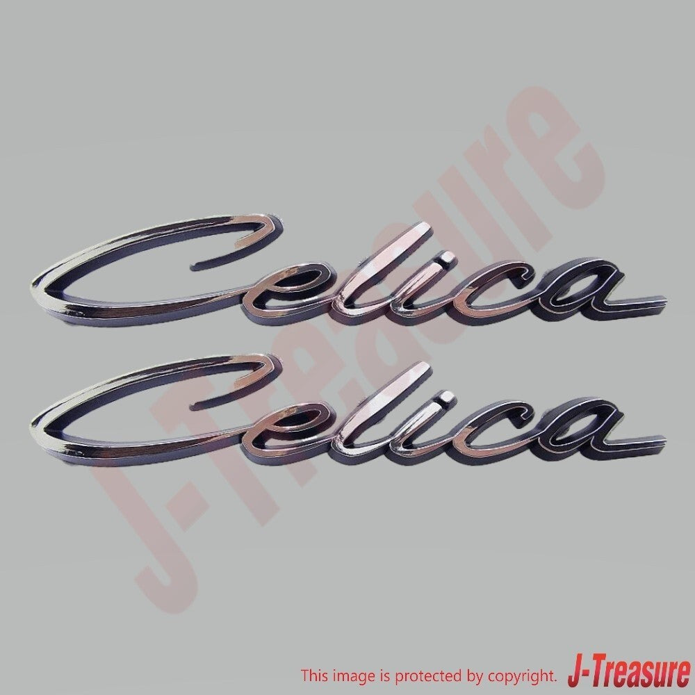 TOYOTA CELICA 1970-1977 A20 A30 Genuine Side Emblem Badge 75381-14913 x2 OEM