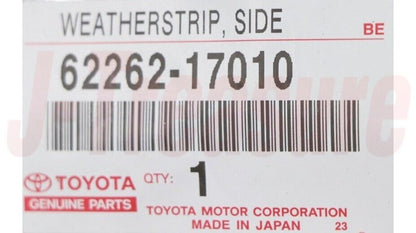 TOYOTA MR2 Spyder ZZW30 00-02 Genuine Side Window Weatherstrip LH 62262-17010