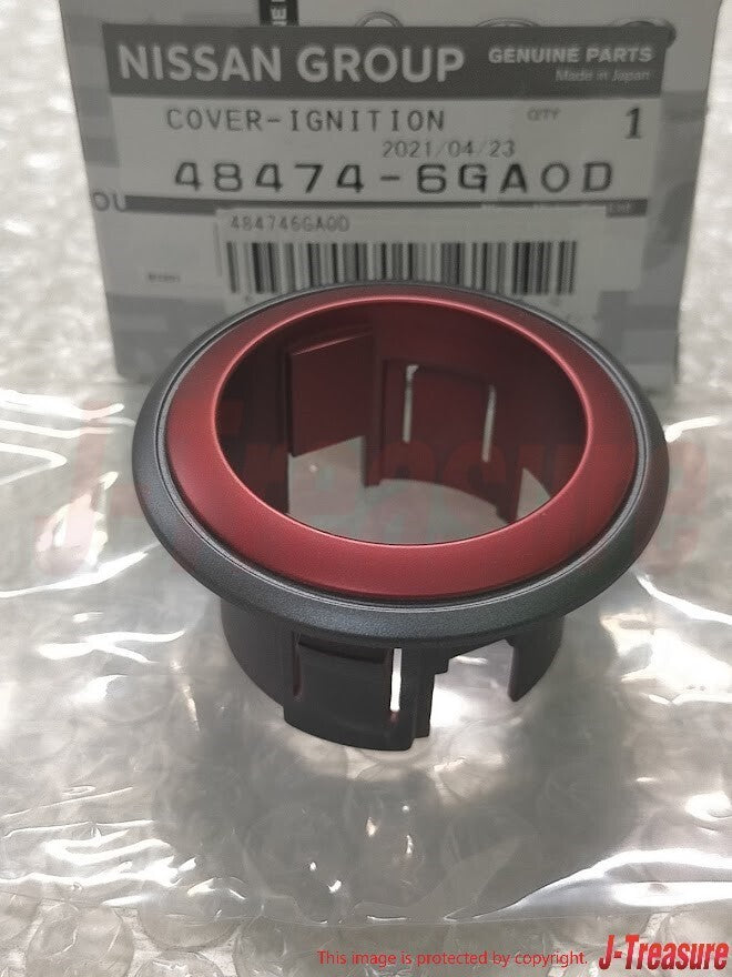 NISSAN FAIRLADY Z 370Z Z34 Genuine Ignition Switch Start Button Cover Red OEM
