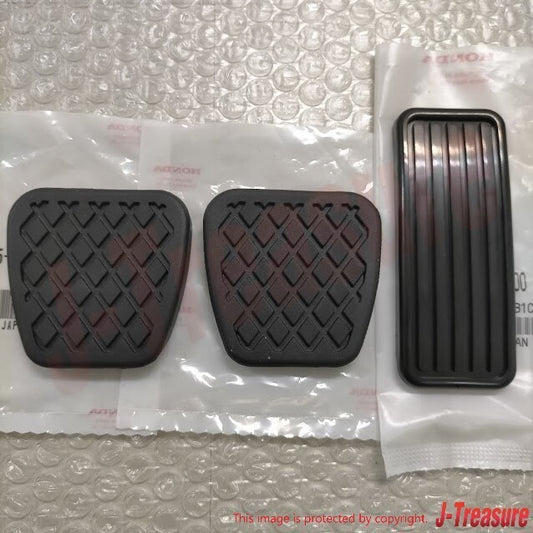 HONDA CR-X  EF8 6 7 90-91 Genuine Accelerator / Brake / Clutch Pedal Pad Set OEM