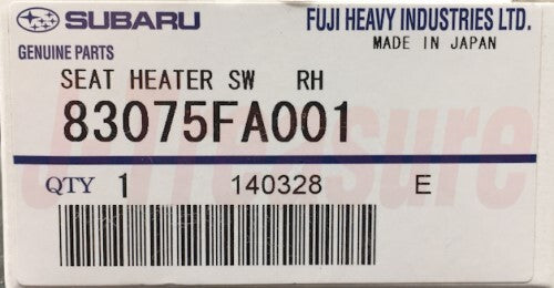 SUBARU BRZ ZC6 2013-2020 Genuine Seatheater Switch RH & LH Set OEM