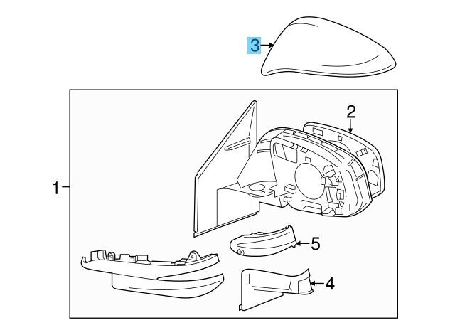 TOYOTA RAV4 ASA42 2017-2018 Genuine Outer Mirror Cover LH 87945-28091 OEM