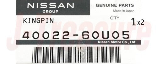 NISSAN SKYLINE GT-R BNR32 Genuine Front Axle Kingpin 40022-60U05 x2 Set OEM