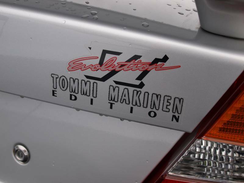 MITSUBISHI LANCER Evolution VI Genuine Tommi Makinen Red/Silver Rear Decal OEM