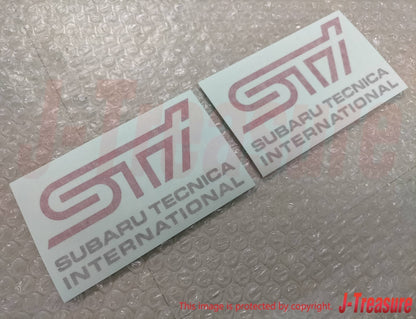 SUBARU Genuine STI & SUBARU TECNICA INTERNATIONAL Logo Sticker 2 Sheets OEM