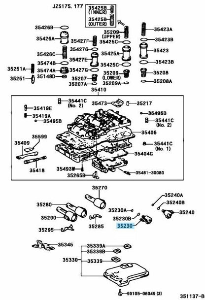 TOYOTA LEXUS Genuine Transmission Solenoid Valve 3Way AT CVT 35230-30010 OEM