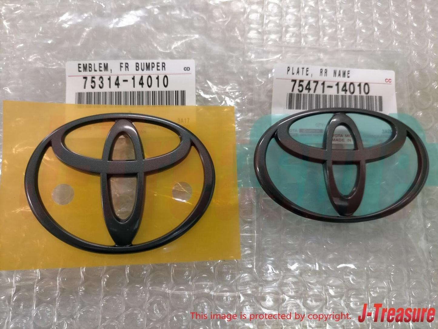 TOYOTA SUPRA JZA80 MK4 93-02 Genuine Emblem Badge Front & Rear Set Gunmetal OEM