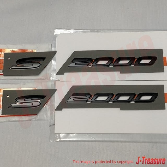 HONDA S2000 AP2 2008-2009 Genuine Fender Side Black Emblem Badge RH & LH Set OEM