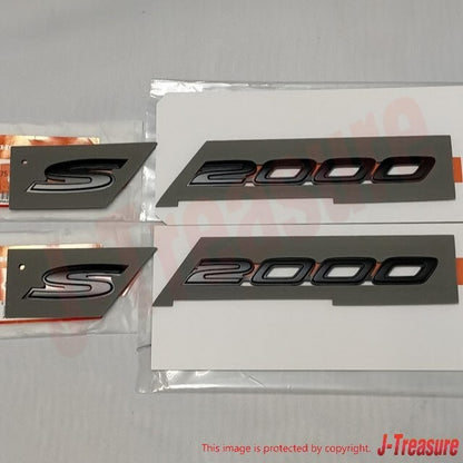 HONDA S2000 AP2 2008-2009 Genuine Fender Side Black Emblem Badge RH & LH Set OEM