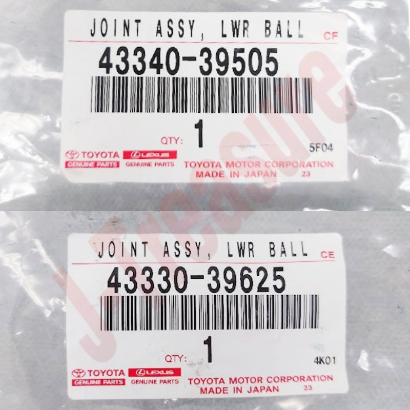 LEXUS GS IS Genuine Front Lower Ball Joint RH & LH 43340-39505 43330-39625 OEM