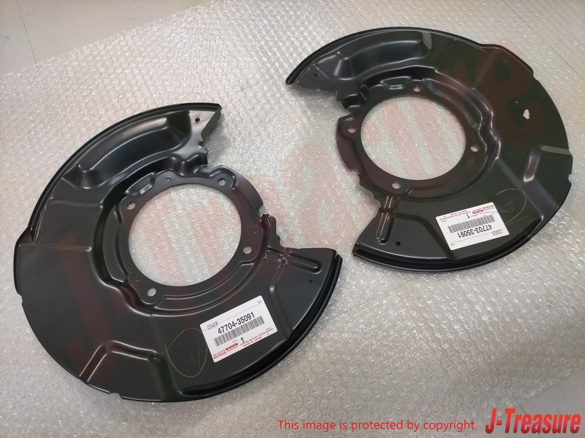 TOYOTA 4RUNNER TACOMA Genuine Front Brake Dust Shields Cover RH & LH Set OEM