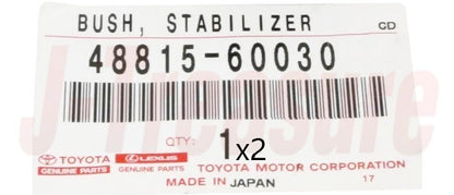 TOYOTA LAND CRUISER KZJ78 '94-95 Genuine Fr & Rr Suspension Bush RH & LH Set