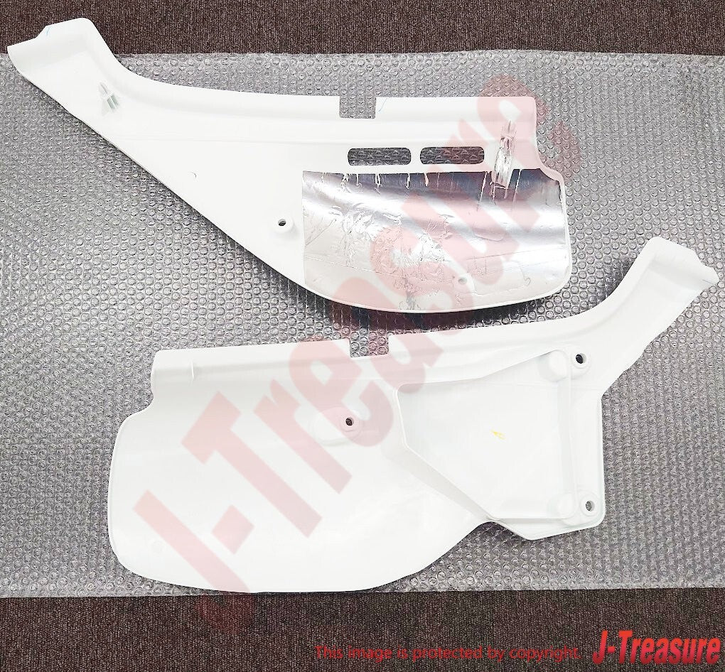 HONDA XR650L 00-09 12-17 Genuine Side Cover RH & LH Set *NH196* ROSS WHITE OEM