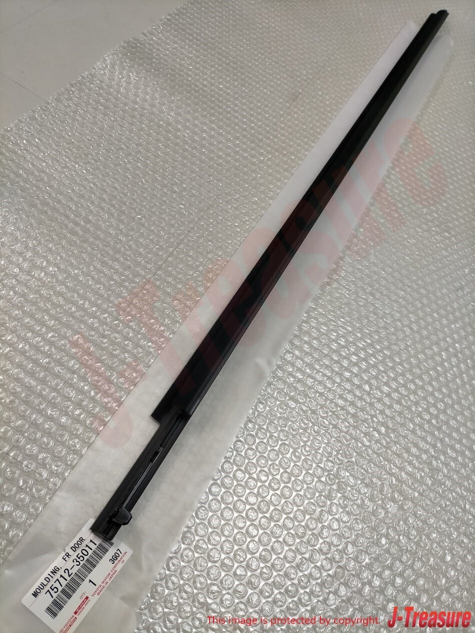 TOYOTA 4RUNNER 10-22 Genuine Door Belt Molding Weatherstrip Front Rear 4pcs OEM