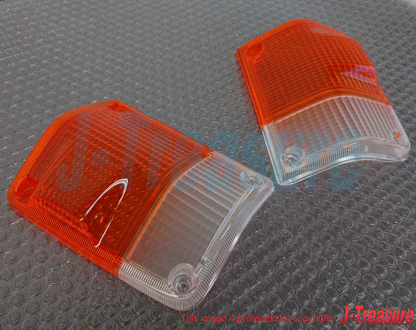 TOYOTA LAND CRUISER BJ60 FJ60 81-87 Genuine Front Turn Signal Lamp Lens Set OEM