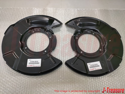 TOYOTA 4RUNNER KZN18# 96-02 Genuine Front Brake Dust Shield RH & LH Set OEM