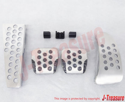 NISSAN SKYLINE GT-R R34 Genuine Aluminum Pedal & Bush & Footrest Set OEM