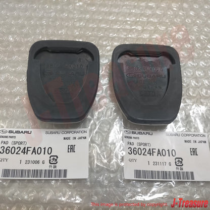 SUBARU IMPREZA WRX STI GDF 04-06 Genuine Aluminum Clutch & Brake Pedal Pad Set