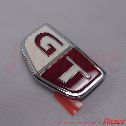 NISSAN SKYLINE R33 93-98 Genuine Front Fender Emblem Red "GT" 63896-15U00 x2 Set