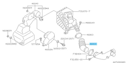 SUBARU IMPREZA WRX GC8 GF8 GM8 1996-2000 Genuine Air Intake Boot 46023AC030 OEM