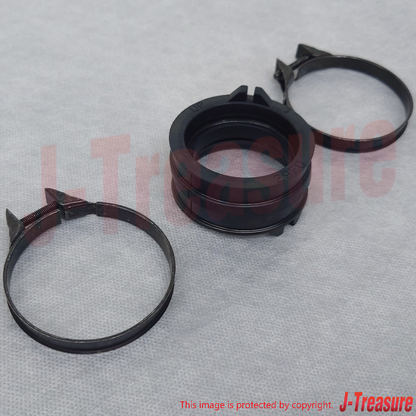 SUZUKI DR-Z400E 2000-2007 Genuine Intake Pipe & Clamp x2 Set OEM