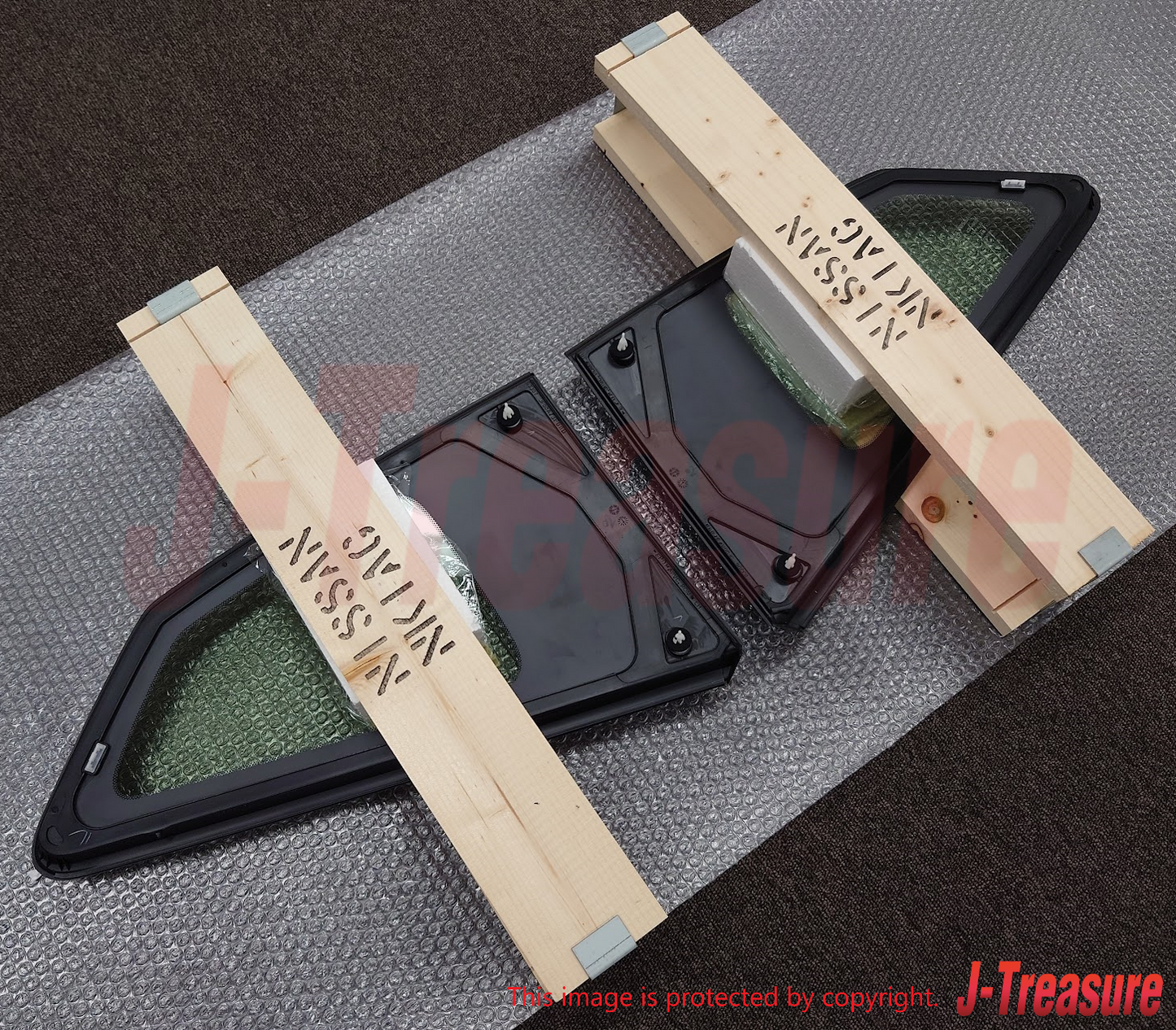 NISSAN GT-R R35 '11-23 Genuine Rear Quarter Glass Window RH & LH Set OEM