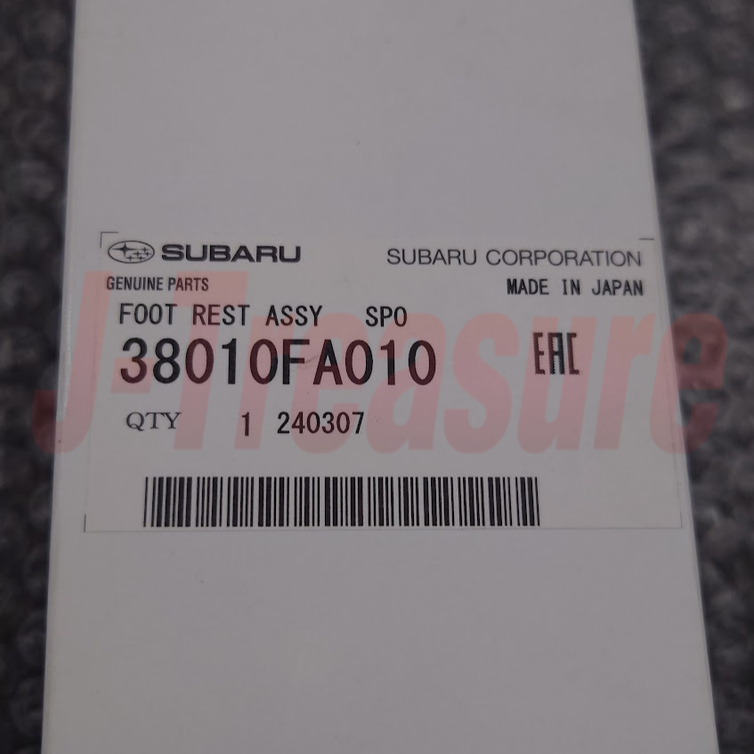 SUBARU IMPREZA WRX GC8 Genuine M/Transmission Foot Rest Assy 38010FA010 OEM RHD