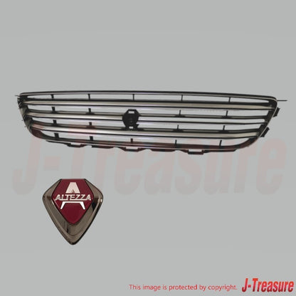 TOYOTA ALTEZZA 98-01 Genuine Radiator Grille Early Model & Front Emblem Set OEM