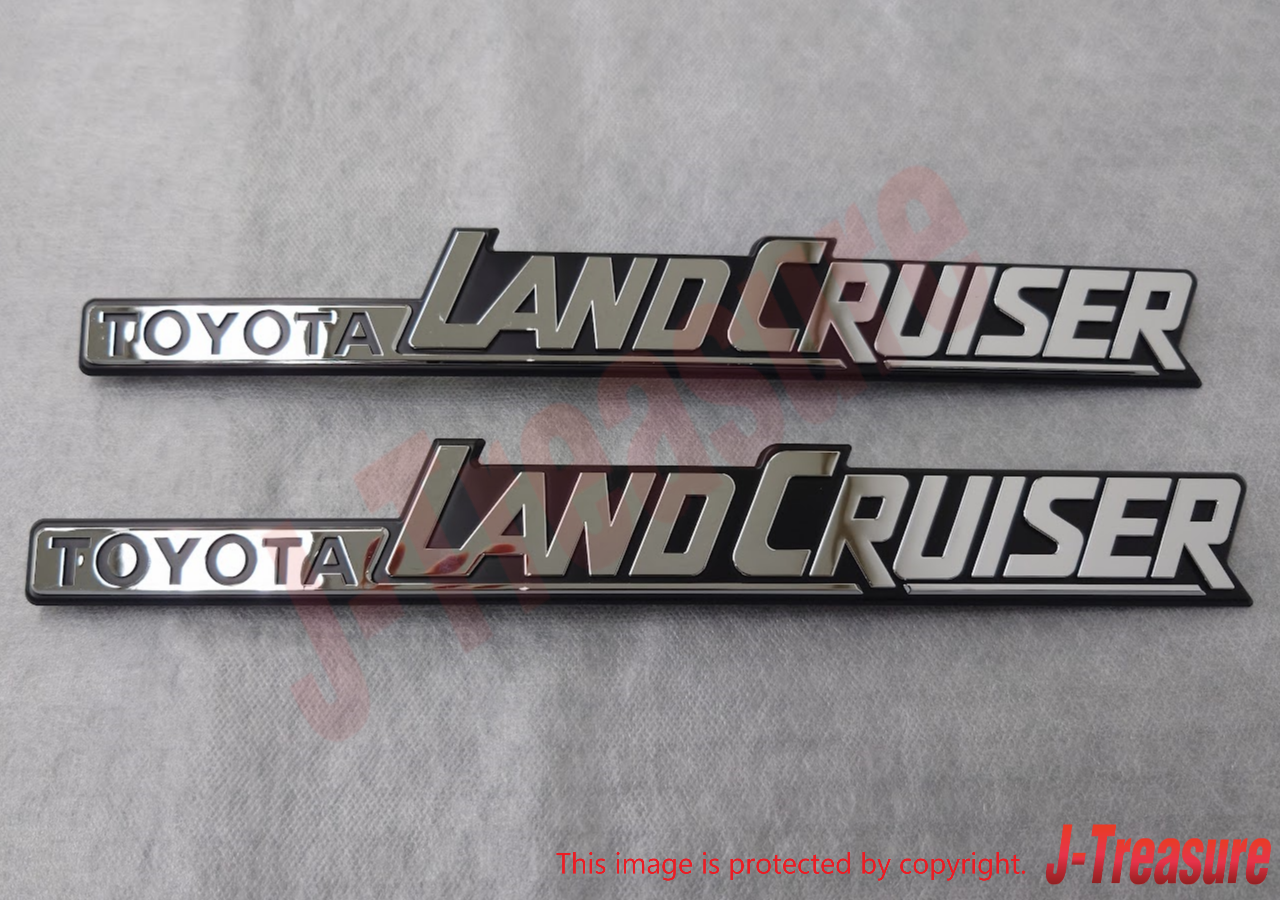 TOYOTA LAND CRUISER 60 84-90 Genuine Rear Quarter Emblem 75370-60020 x2 OEM