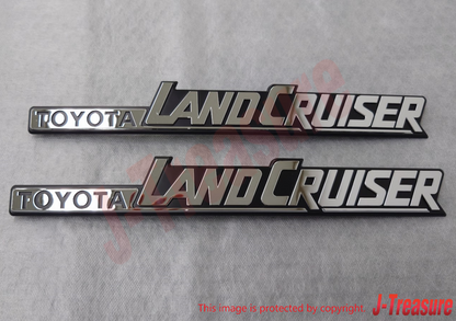 TOYOTA LAND CRUISER 60 84-90 Genuine Rear Quarter Emblem 75370-60020 x2 OEM