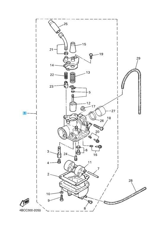 YAMAHA Y-ZINGER PW80 1983 1985 92-06 Genuine Carburetor Assy 1 21W-14101-01-00