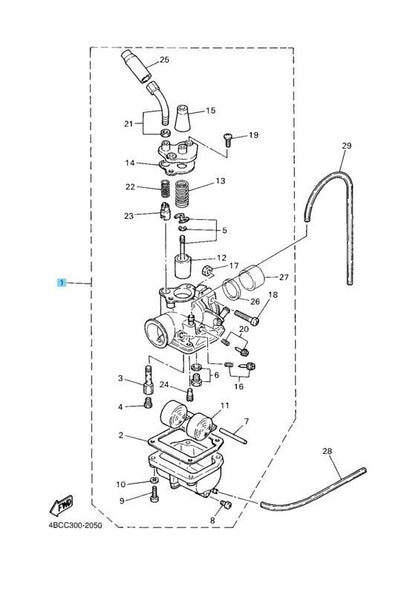 YAMAHA Y-ZINGER PW80 1983 1985 92-06 Genuine Carburetor Assy 1 21W-14101-01-00