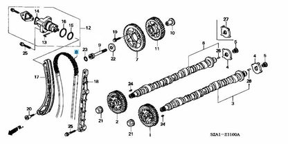 HONDA S2000 AP1 F20C AP2 F22C 00-09 Genuine Timing Chain 138L 14401-PCX-004 OEM