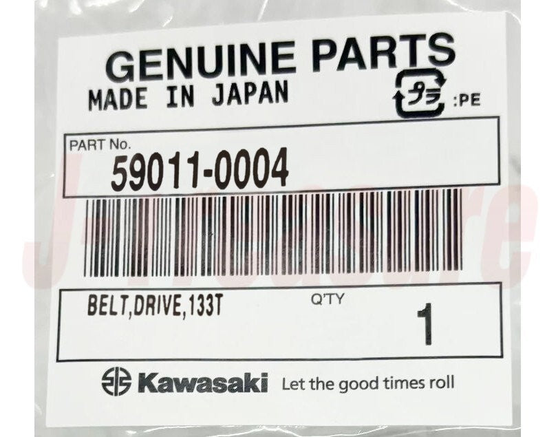 KAWASAKI VULCAN 2000 VN2000 04-09 Genuine Rear Wheel Drive Belt 133T 59011-0004
