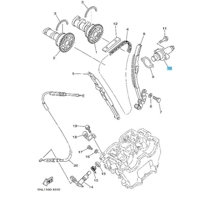 YAMAHA YZ250F '01-02 WR250F '01-02 Genuine Cam Chain Tensioner 5BE-12210-00-00