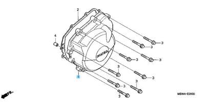 HONDA CBR600F4i 2001-2006 Genuine Alternator Cover 11321-MBW-316 OEM