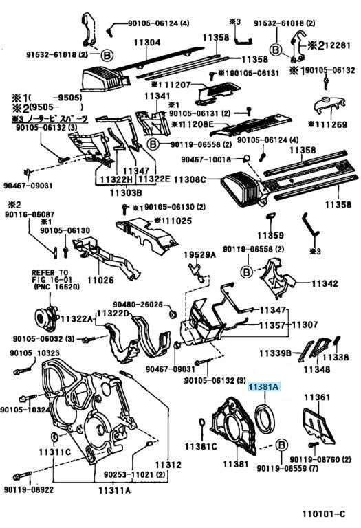 TOYOTA 2JZ-GTE 2JZGE 1JZ-GTE 1JZ-GE Genuine Crank Rear Oil Seal 90311-90006 OEM