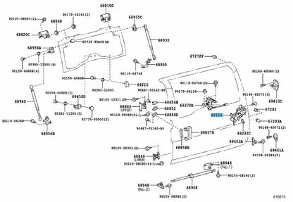 TOYOTA FJ Cruiser 07-14 Genuine Trunk Hatch Tailgate Back Door Lock Actuator OEM