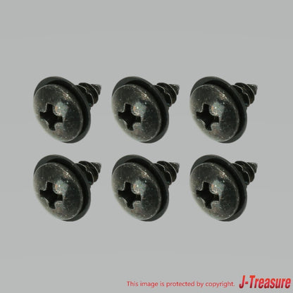 HONDA ACURA Genuine Door Sash Garnish Tapping Screw 90142-S04-000 Set of 6 OEM