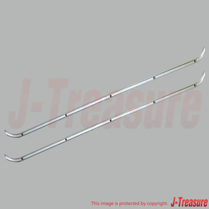 TOYOTA LAND CRUISER FJ40 81-83 Genuine Fr/Door Glass W/Strip Inner x2 Set W/O VW