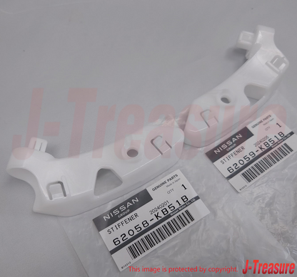 NISSAN GT-R R35 11-21 23-24 Genuine Front Bumper Side Stiffener RH & LH Set OEM