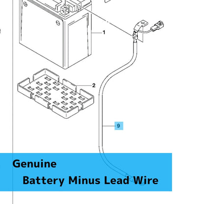 SUZUKI VZR1800 M109R '11-23 Genuine Battery Minus Lead Wire 33860-48G10 OEM