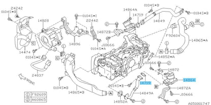 SUBARU IMPREZA WRX STi Genuine Secondary Air Suction Valve & Gasket Set OEM