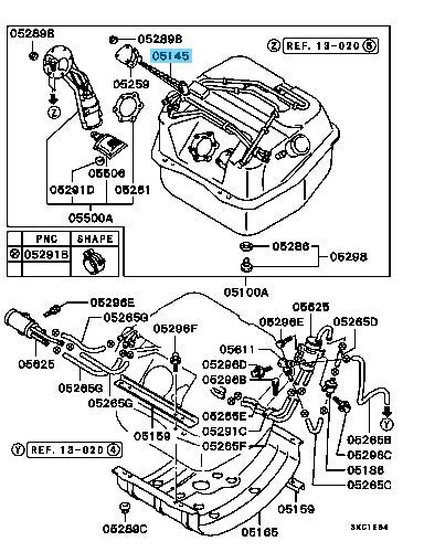 MITSUBISHI MONTERO V43W V45W 89-00 Genuine Fuel Tank Gauge Unit MB571603 OEM