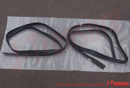 MITSUBISHI DELICA P0#W Genuine Rear Door Window Glass Runchannel RH & LH Set OEM