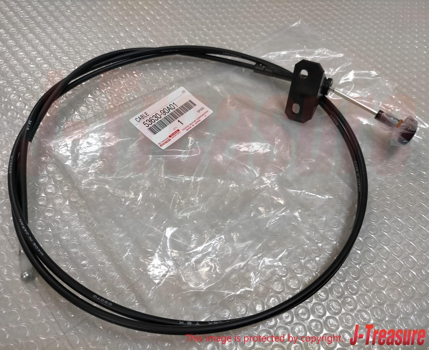 TOYOTA LAND CRUISER FJ60 81-90 Genuine Hood Lock Control Cable 53630-90A01 OEM