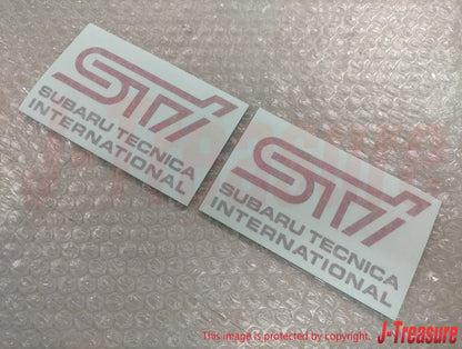 SUBARU Genuine STI & SUBARU TECNICA INTERNATIONAL Logo Sticker 2 Sheets OEM